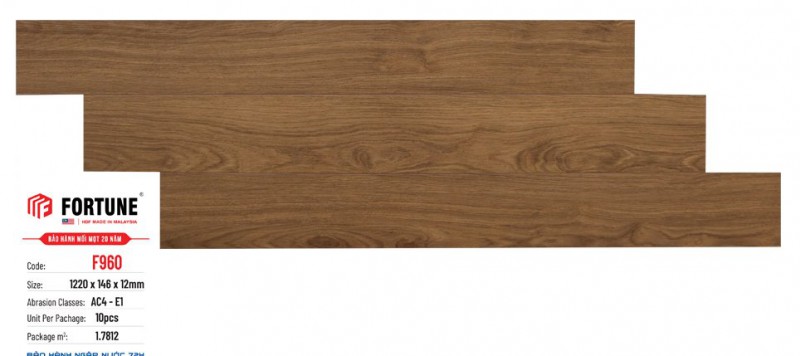 Sàn gỗ Fortune 12mm – F960